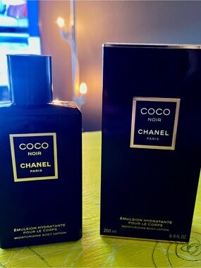 CHANEL Coco Noir Moisturizing Body Lotion — Black & Gold Accents